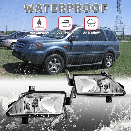 Miniatura 5 de AUTOWIKI Luces antiniebla para 2006 2007 2008 Honda piloto lámpara conductor pasajero reemplazo asambleas