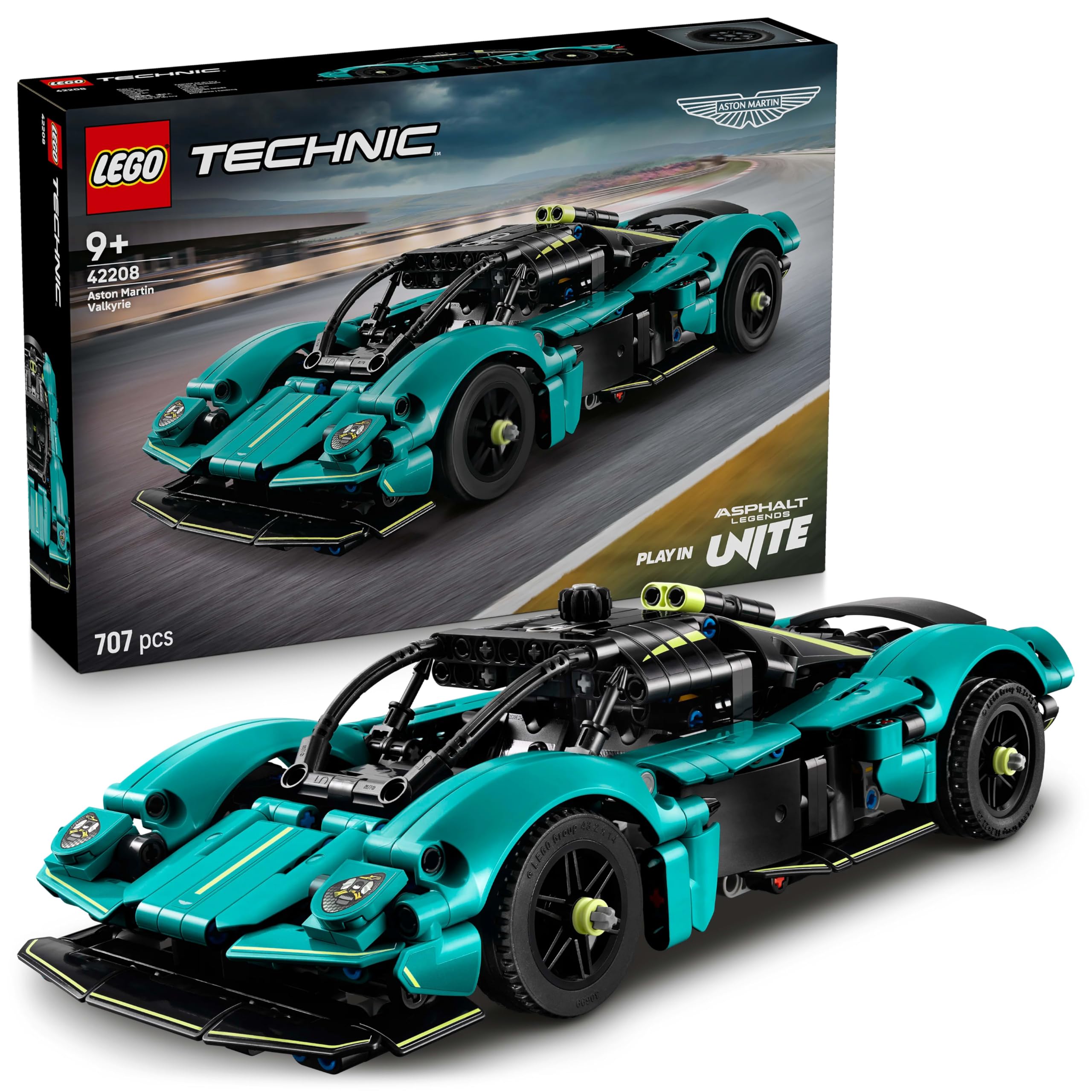 LEGO Technic Aston Martin Valkyrie Buildable Car Model Kit 42208 Building Blocks Toys for 9+ Gift for Boys and Girls-image-45