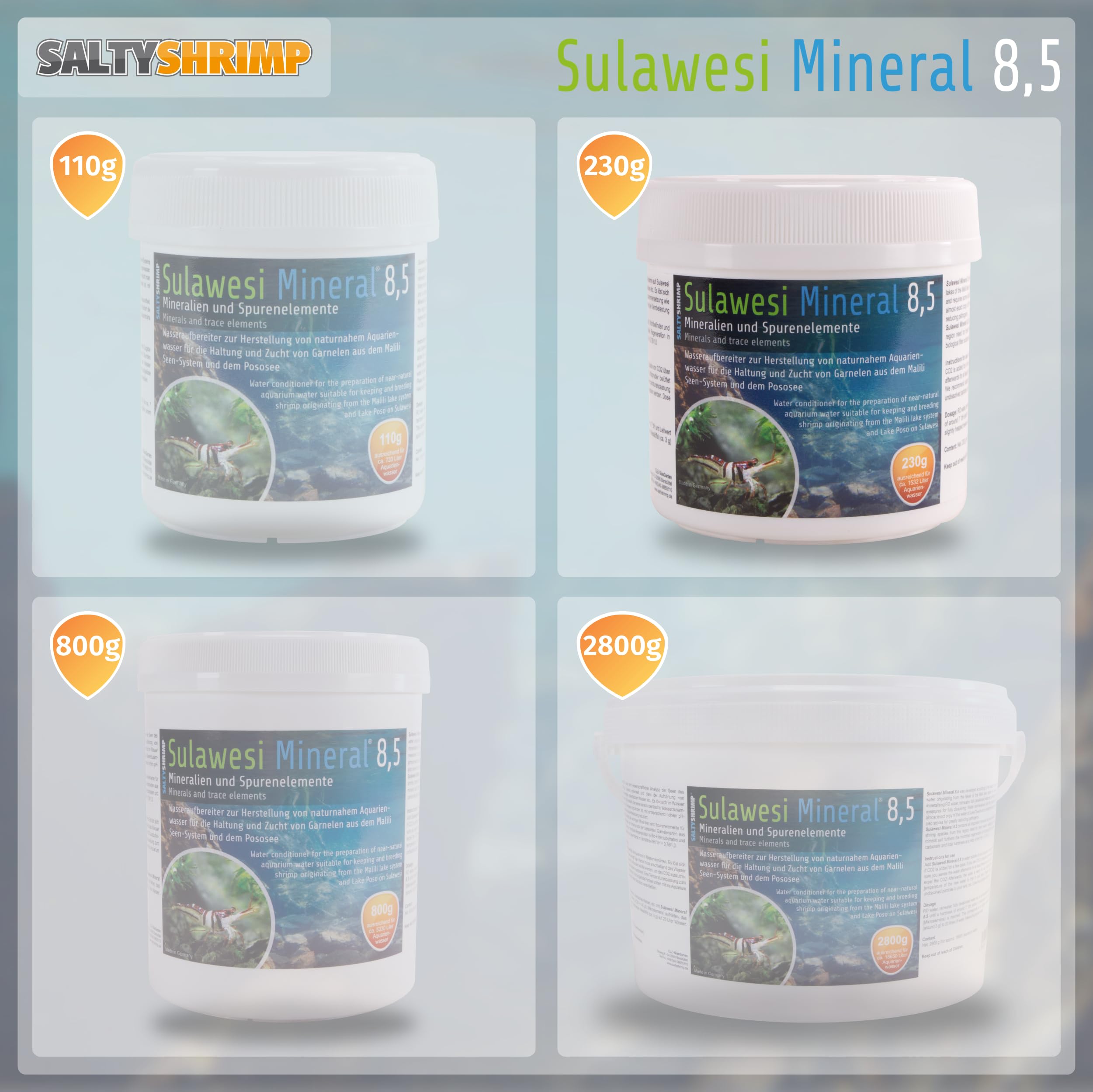 Amazon.co.jp: Saltyshrp Sulawesi 8.5ミネラルと微量元素