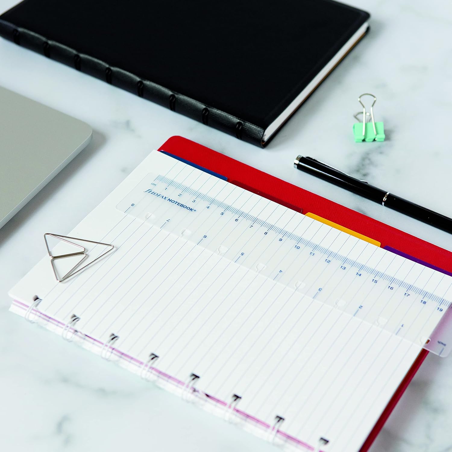 Filofax Erasable Ballpoint Pen, Classic Monochrome Collection, Black, Black Ink (R149000)