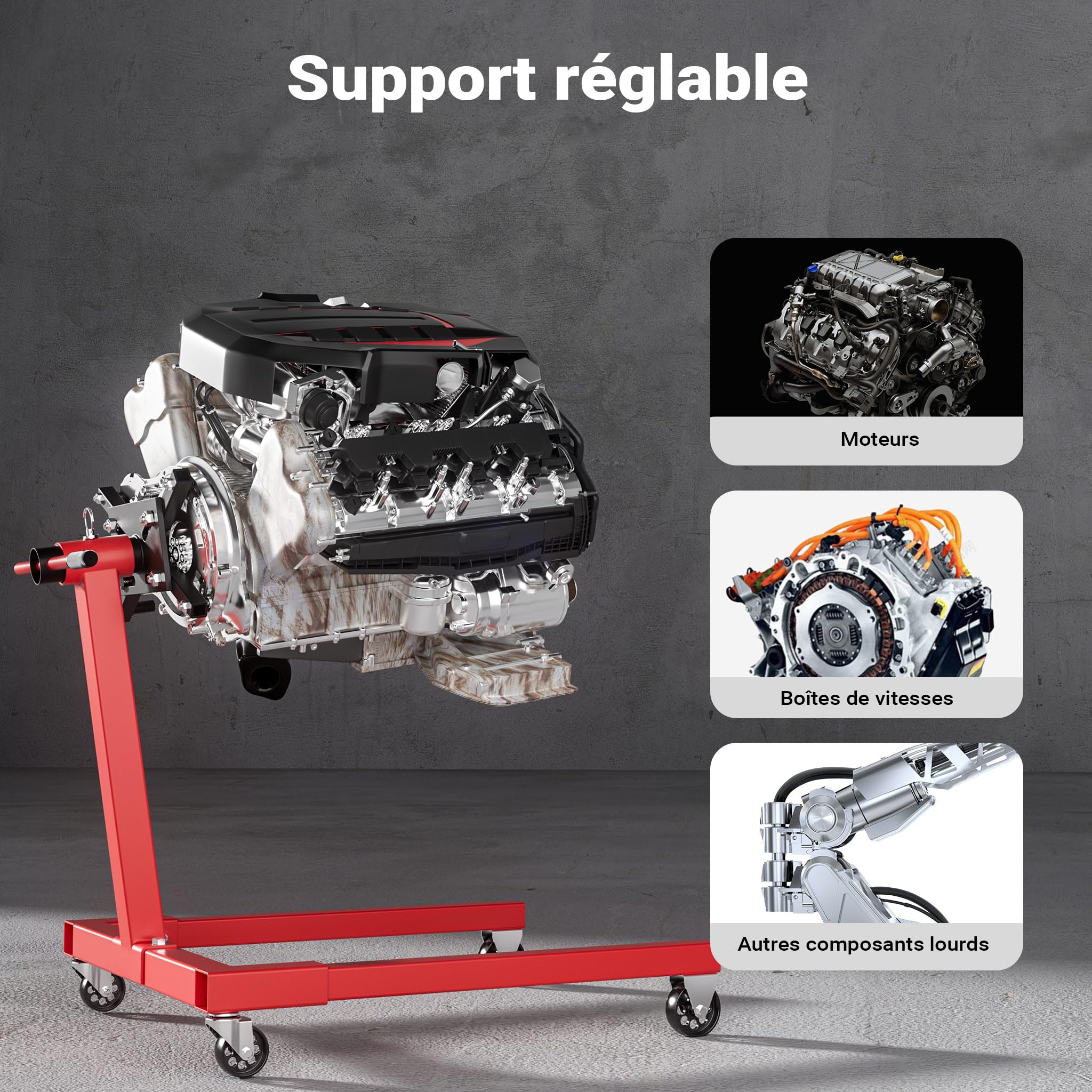 Support moteur Levage moteur Support à griffes 570kg
