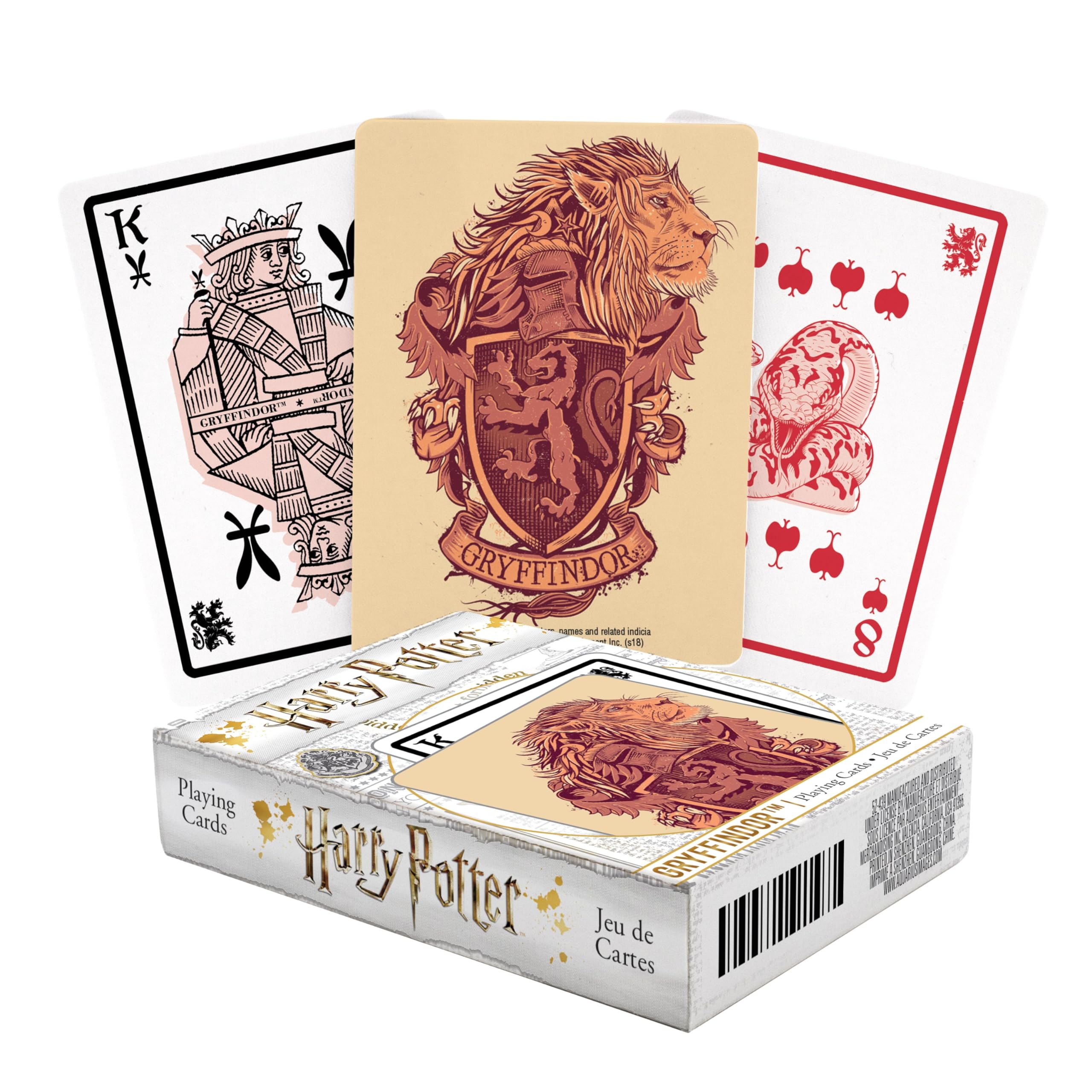 AQUARIUS Harry Potter Playing Cards Gryffindor, Multicolor, 52439