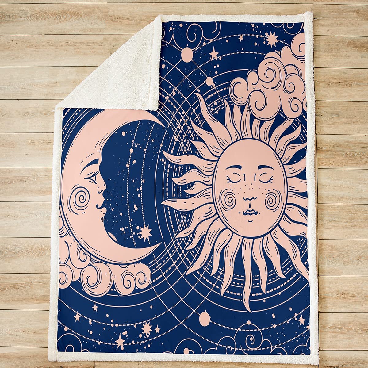 Kids Universe planeten gooien deken voor bed bank meisjes jongens zonnestelsel Sherpa deken Outer Space Galaxyative Fleece deken astronomie Fuzzy deken | NL