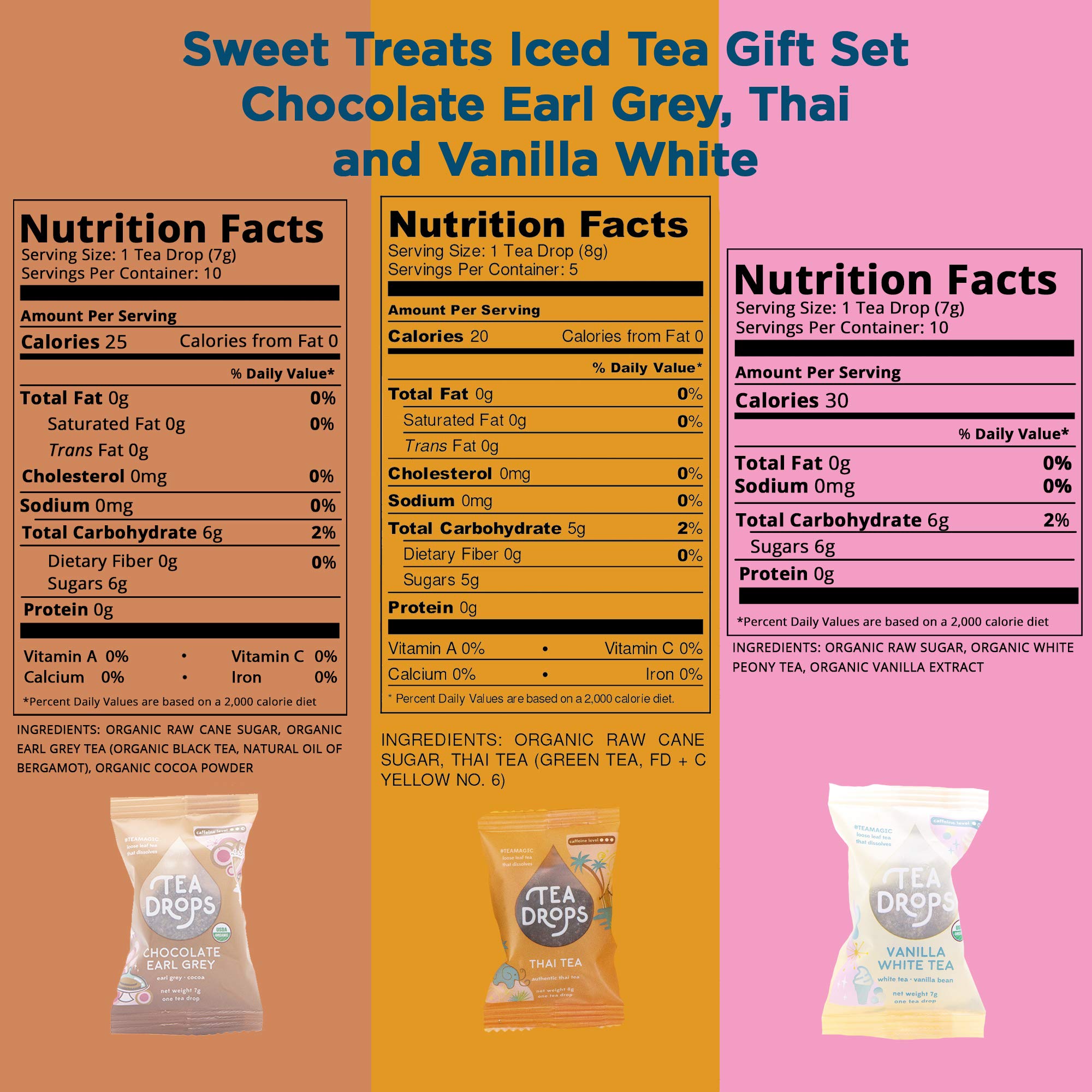 Sweetened Organic Loose Leaf Tea Sweet Treats Iced Tea Gift Set