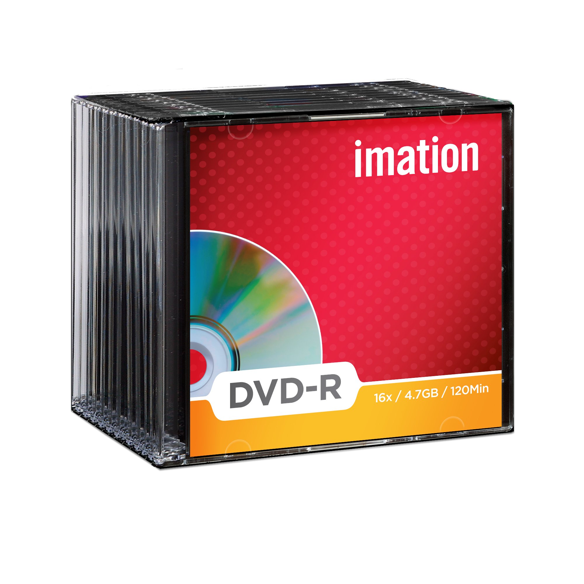 Imation DVD-R 16X 4.7GB 10PK slimline