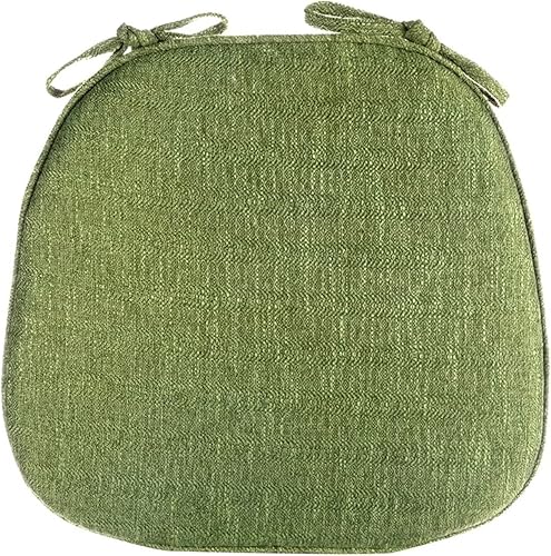 Miniatura 14 de Cojines para sillas de comedor, 6 unidades, en forma de U, cojines para sillas de cocina con lazos, almohadillas antideslizantes para sillas