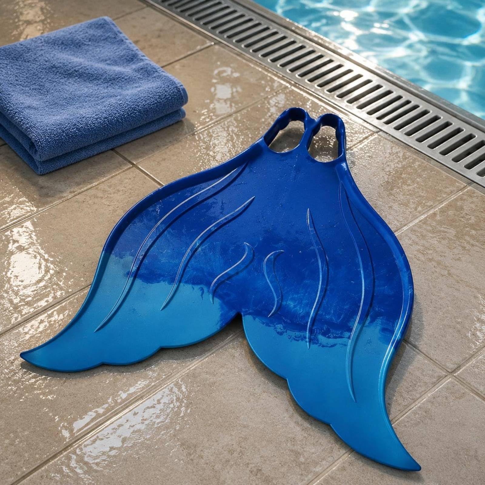 Monoaleta Natación Multitalla Patada Entrenamiento Flexible Cola Acuática para Buceo