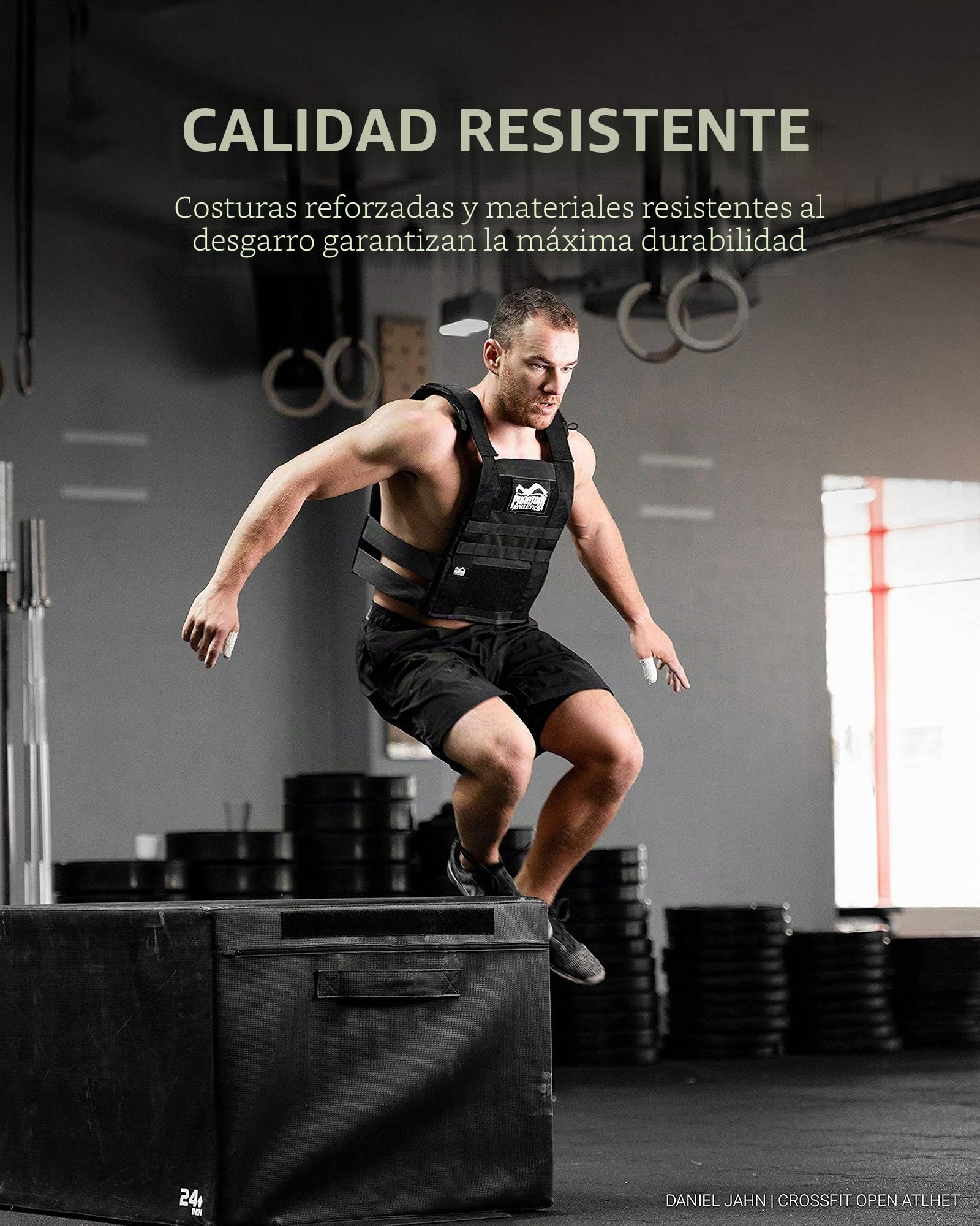 Phantom Athletics - Chaleco para lastre, con distintos pesos, fácil de ajustar