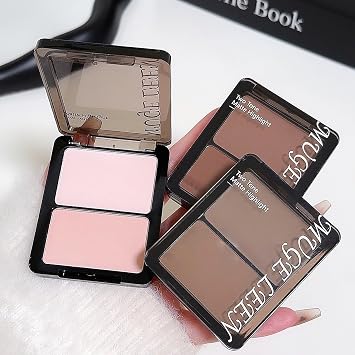 Pink Peach Long-Lasting Blush Palette for Cheeks Make Up, Matte Blendable