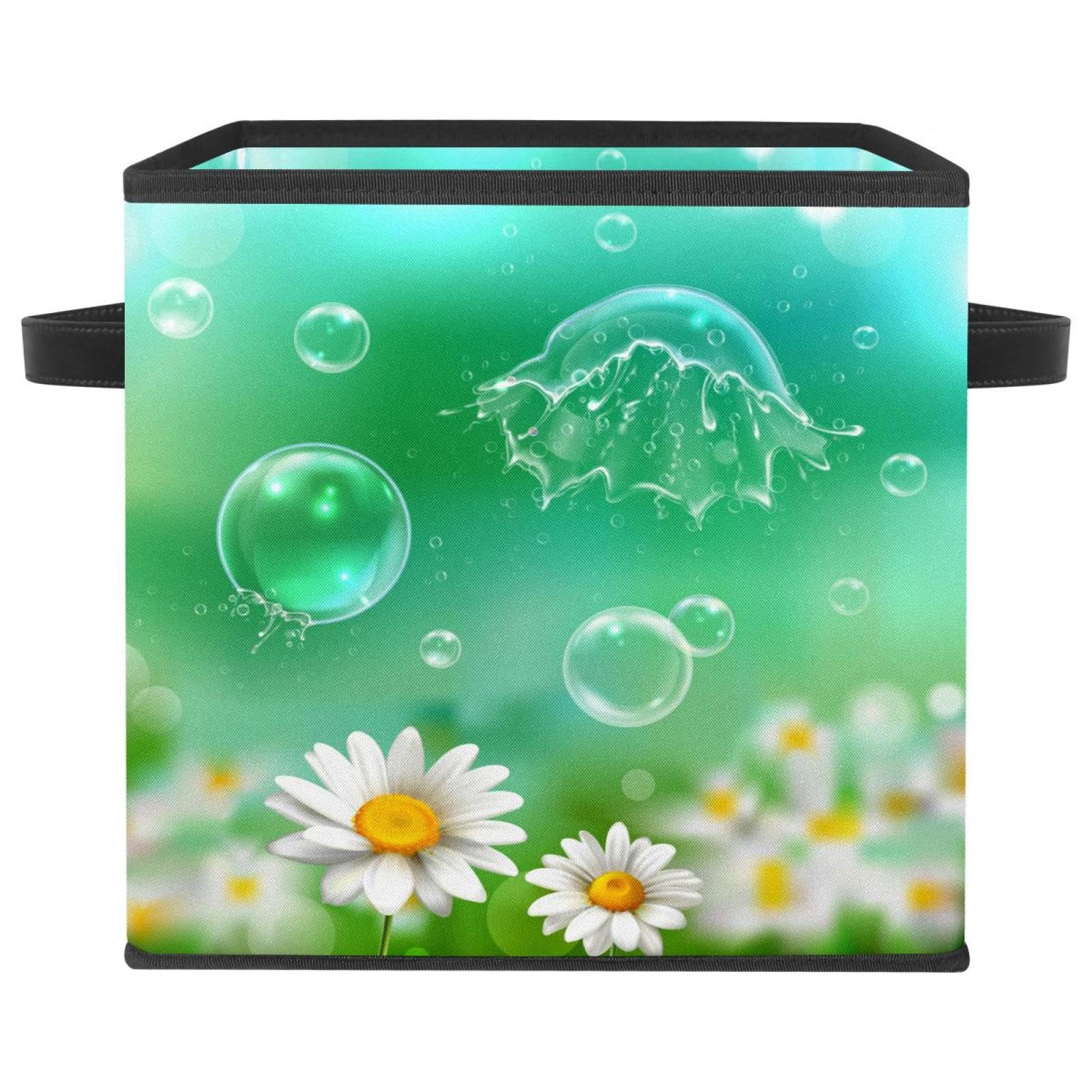 Cube de rangement en tissu pliable pour jouets et vêtements de maison