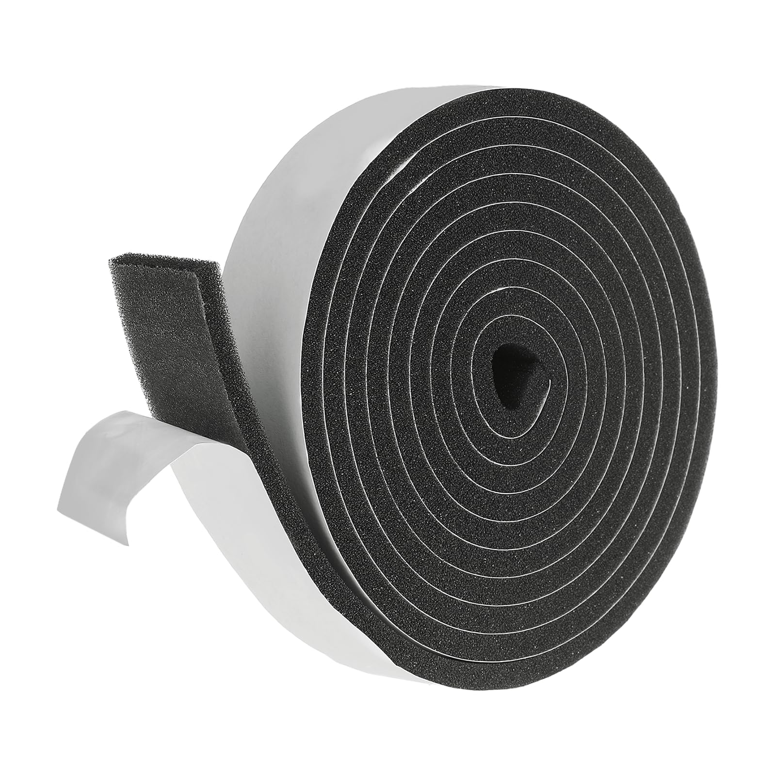 sourcing map Weather Stripping Door Seal, 25mm x 5mm Adhesive Foam Tape Seal Soundproof Insulation Strips for Door Frame Window Gaps (6.5 Feet)