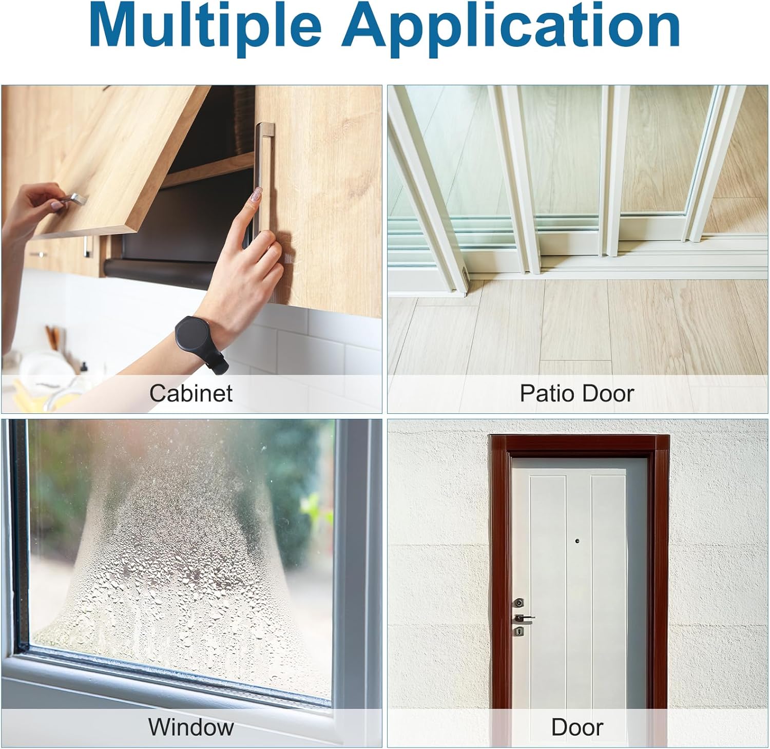 PATIKIL Weather Stripping Brush, 2 Roll 3/8 Inch x 3/16 Inch x 39.3 Ft Self Adhesive Sliding Door Insulation Door Weather Strip Window Sealer for Winter, Windproof, Soundproof, White