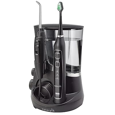 Waterpik Complete Care 5.0 Water Flosser  Sonic Electric Toothbrush, Black WP-862