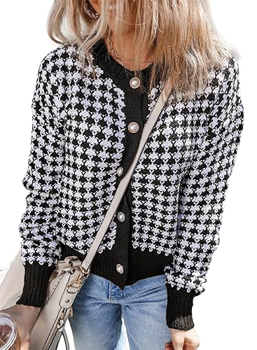 Dokotoo Cardigan Sweaters for Women V Neck Button Down Long