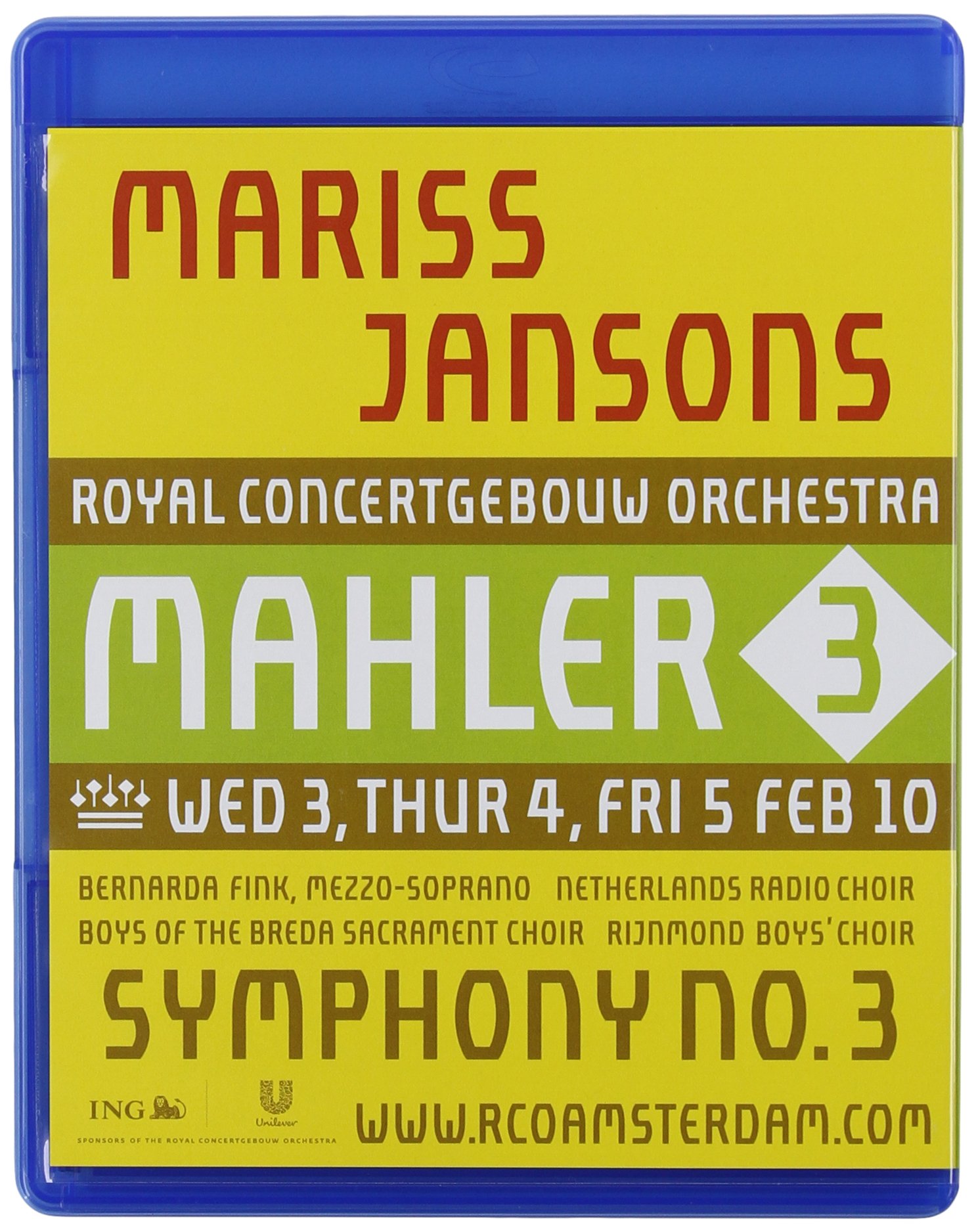Gustav Mahler - Royal Concertgebouw Orchester [Blu-ray]
