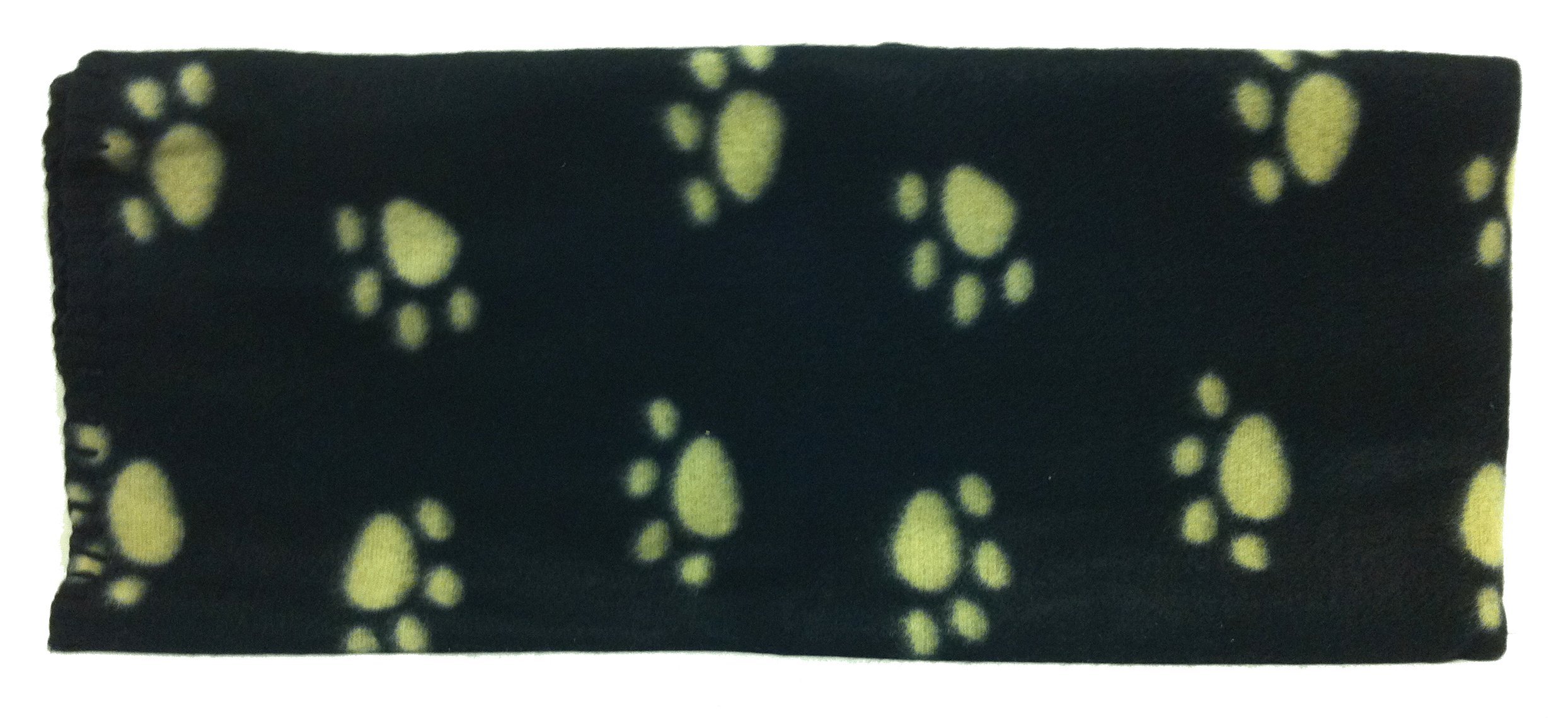 Pets Protect Black Pet Blanket - Soft Fleece - 73 X 70Cm