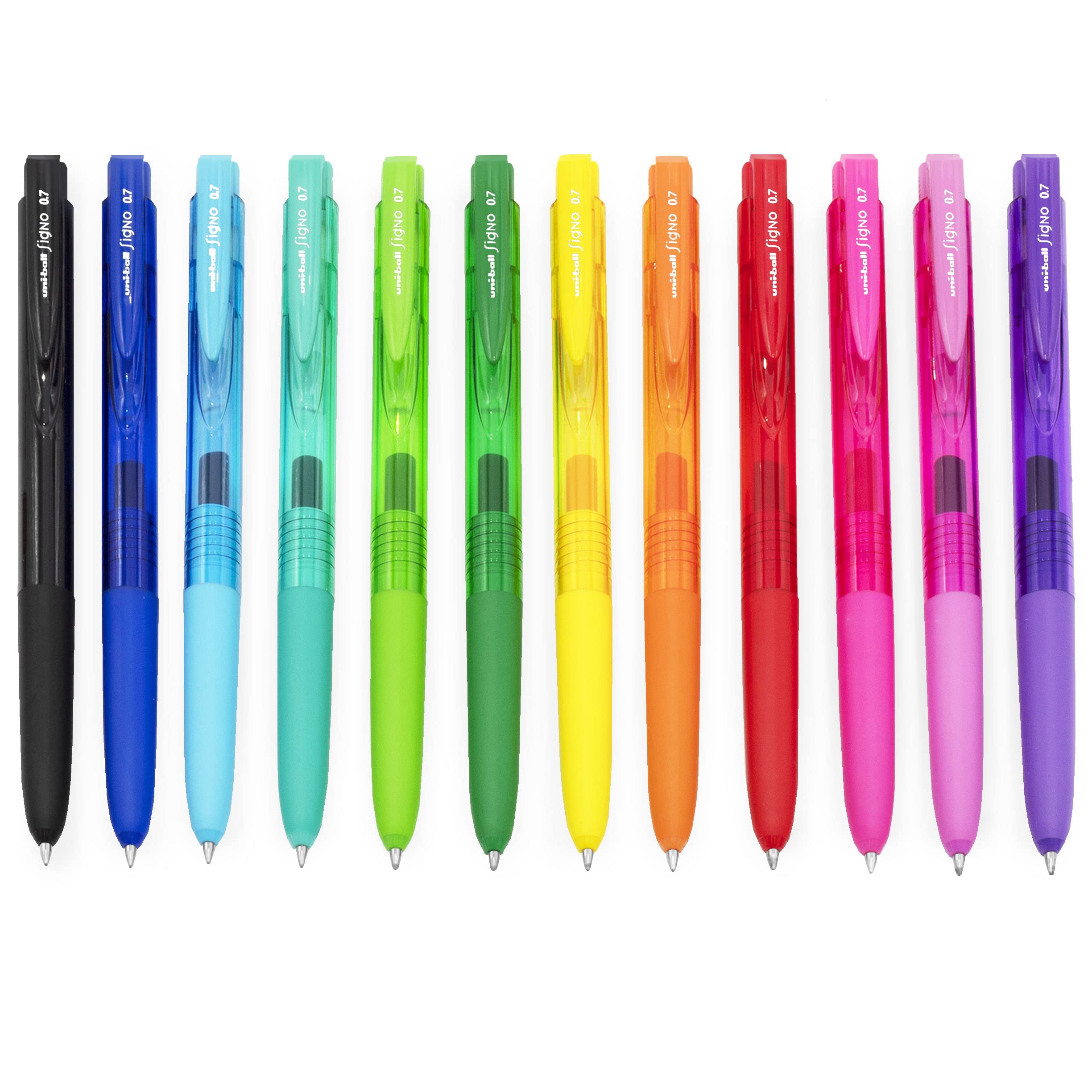 uni-ball Signo UMN-207 - Penna a sfera retrattile in gel, confezione da