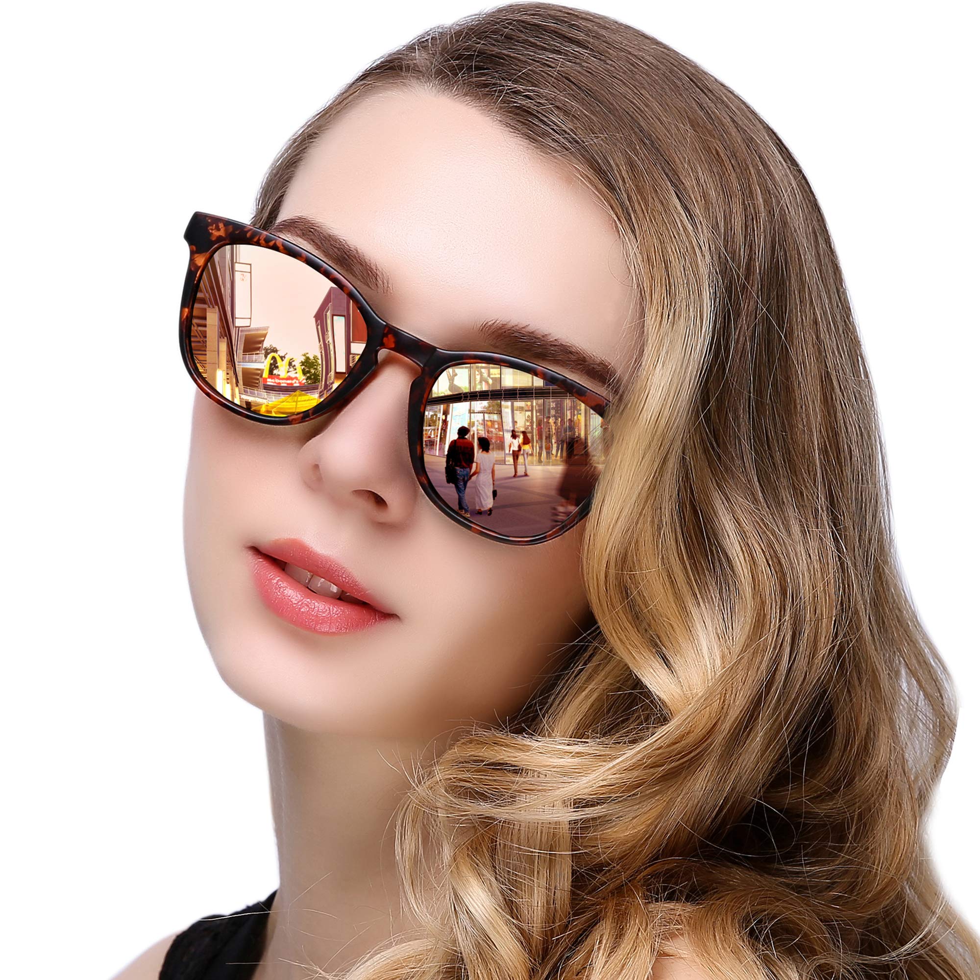 KANASTAL Polarized Sunglasses for Women Men with UV400 Classic Vintage Sun Glasses Women Fashion Trendy Horn Design Shades