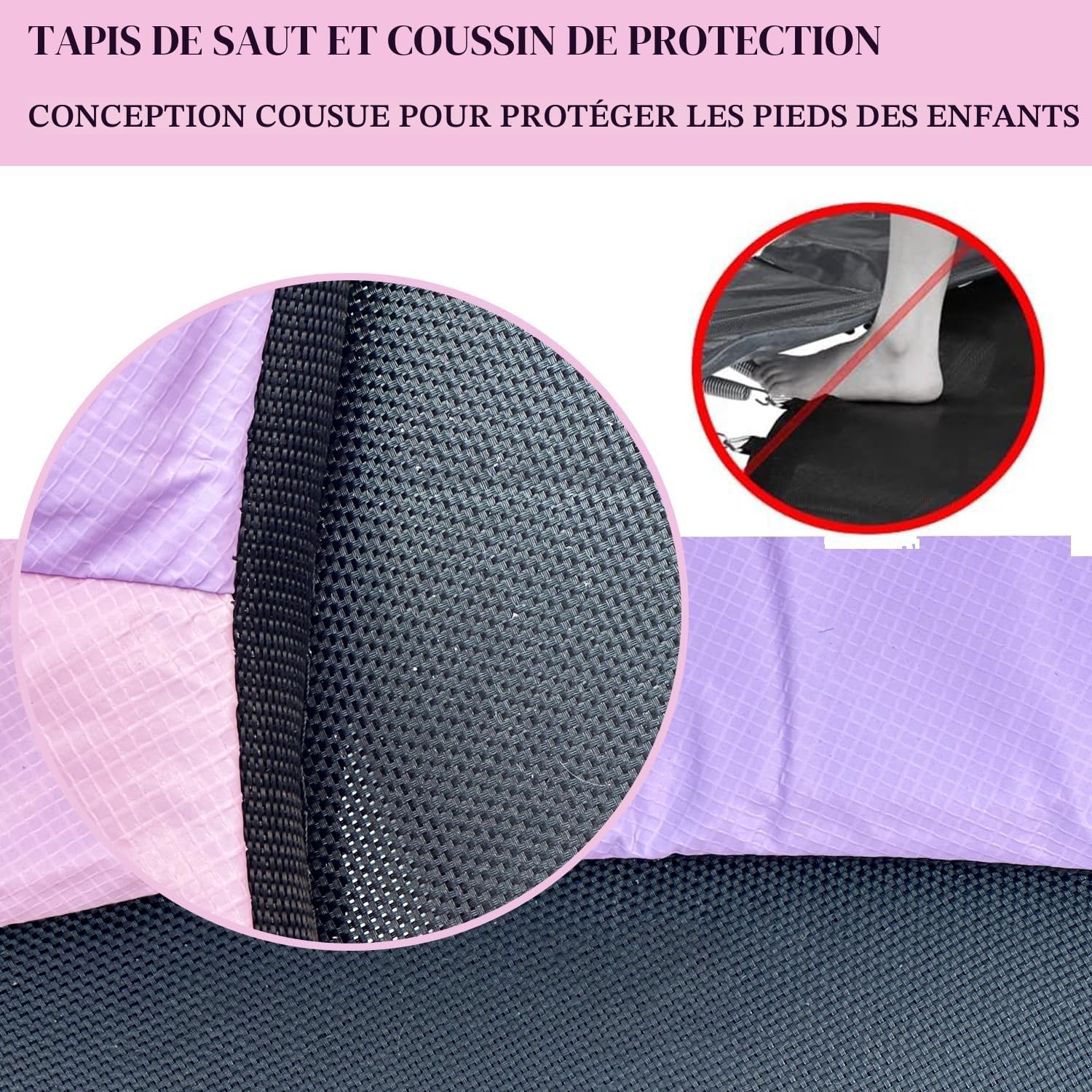 PILIN Trampoline pour Enfant avec Panier de Basket, 150 cm, lit de Saut d'intérieur et d'extérieur avec Ressorts, Filet de sécurité surélevé - Jouet d'anniversaire pour garçons et Filles - Cadeau de