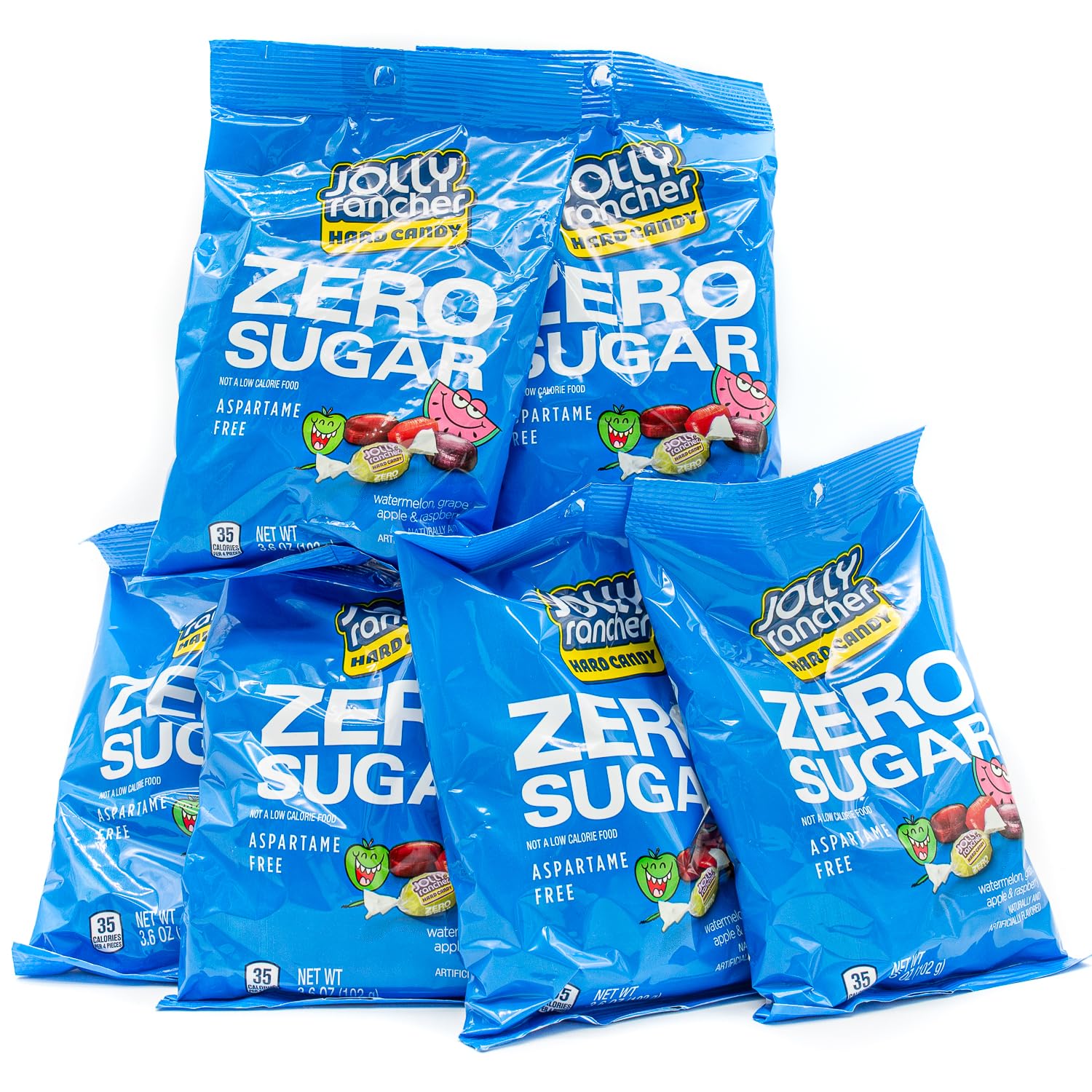 Sugar Free Jolly Ranchers Hard Candy – 21.6 oz | Assorted Flavors (Watermelon, Grape, Apple and Raspberry)