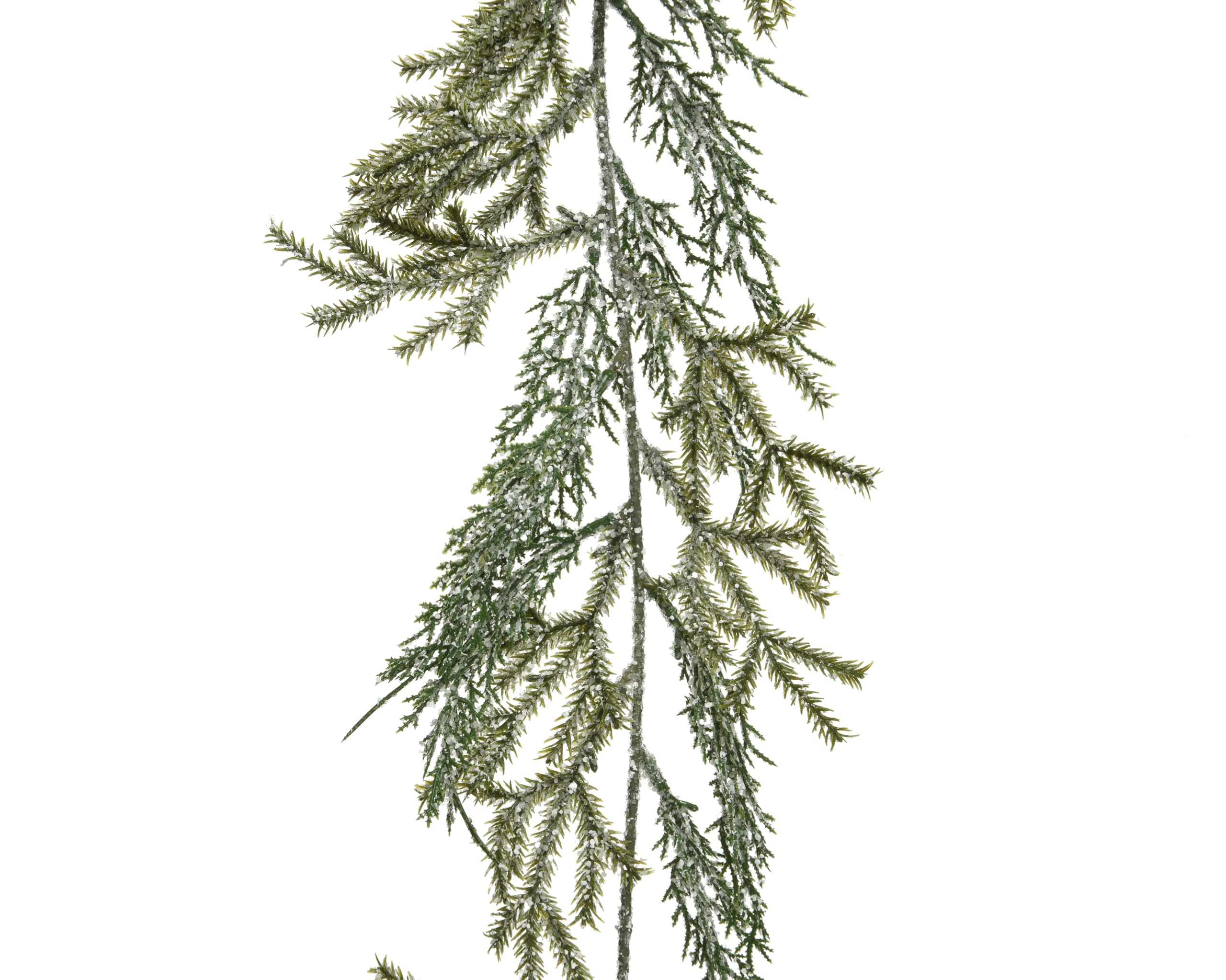 Guirlande de cyprès artificielle sans perte d'aiguilles 1,8m pour décor de Noël