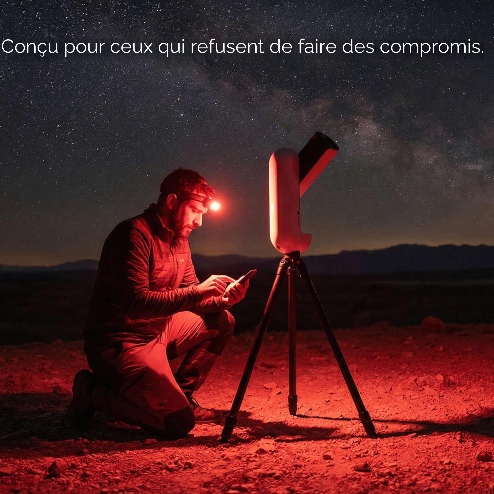 VAONIS VESPERA Pro 2 – Télescope Intelligent avec capteur carré de 12,5 MP et mosaïque de 50 MP pour l'astrophotographie avancée