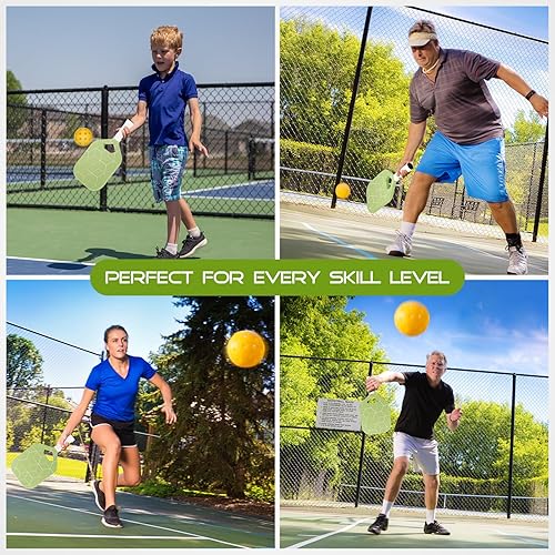 Miniatura 7 de Paleta de pickleball de 0.787 in, grafito T700 de fibra de carbono de fibra de pickleball, pala de pickleball de fibra de carbono esmerilada USAPA