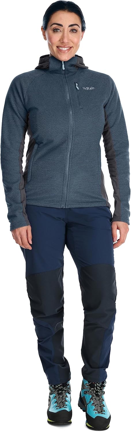 Rab Women's Capacitor Hoody Midweight Fleece Jacket for Hiking and Climbing