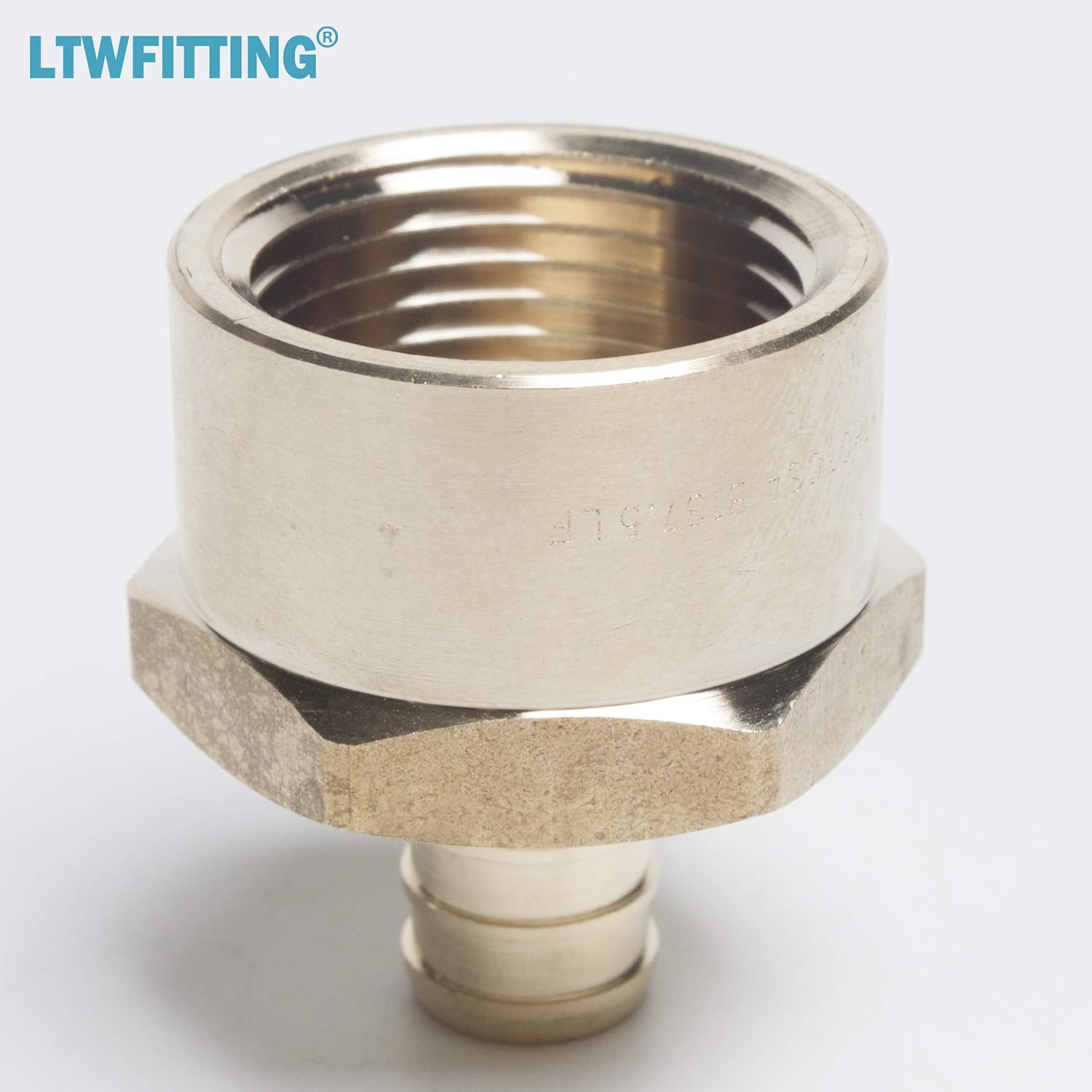LTWFITTING No Lead Brass PEX Adapter Fitting 1/2-Inch PEX x 3/4-Inch Female NPT Crimp Adaptor (Pack of 5)