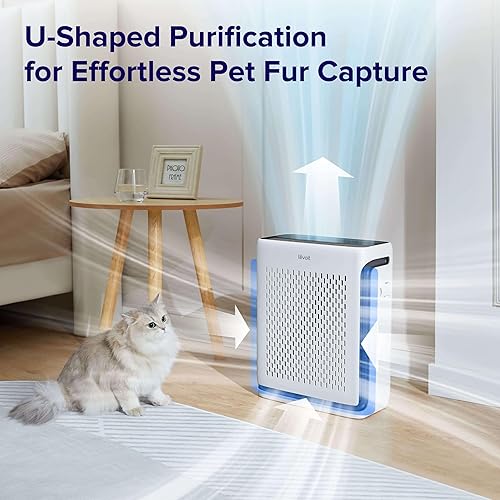 Miniatura 4 de Levoit Purificadores de aire para el hogar, habitación grande, dormitorio, hasta 1110 pies cuadrados con sensores de calidad del aire, control de