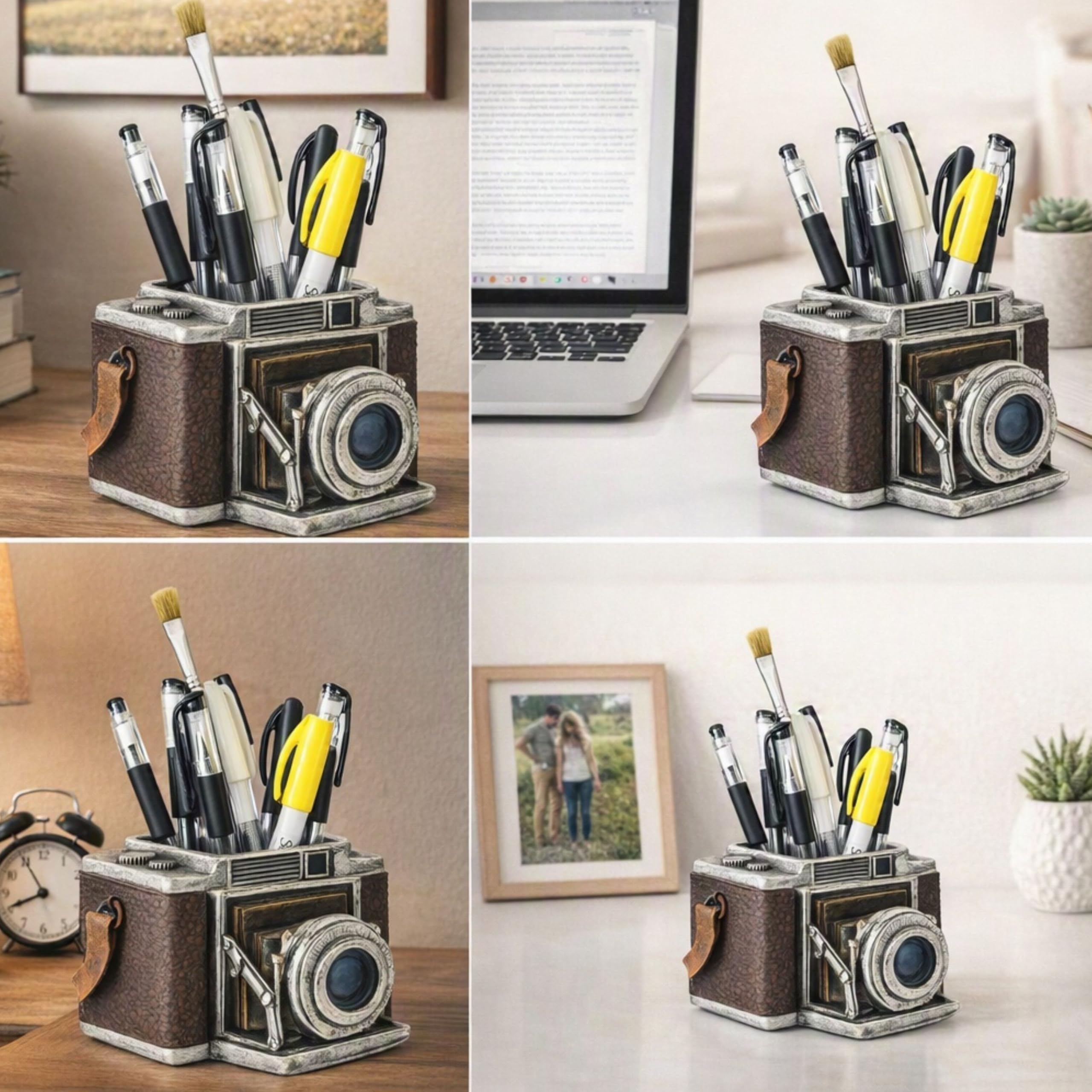Bellaa 24094 - Portamatite da scrivania, organizer per libri, 15,2 cm