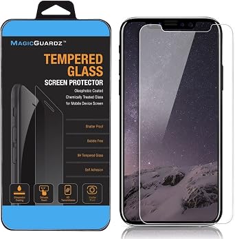 MagicGuardz, Made for Apple 5.8" iPhone X, Premium Tempered Glass Clear Screen Protector, Retail Box