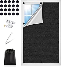Sun Protection Window Blackout Magnetic 70 x 120 cm Roof Window Blackout 100% Opaque Blackout Fabric Magnetic Closure Blackout Film for Windows Darkening