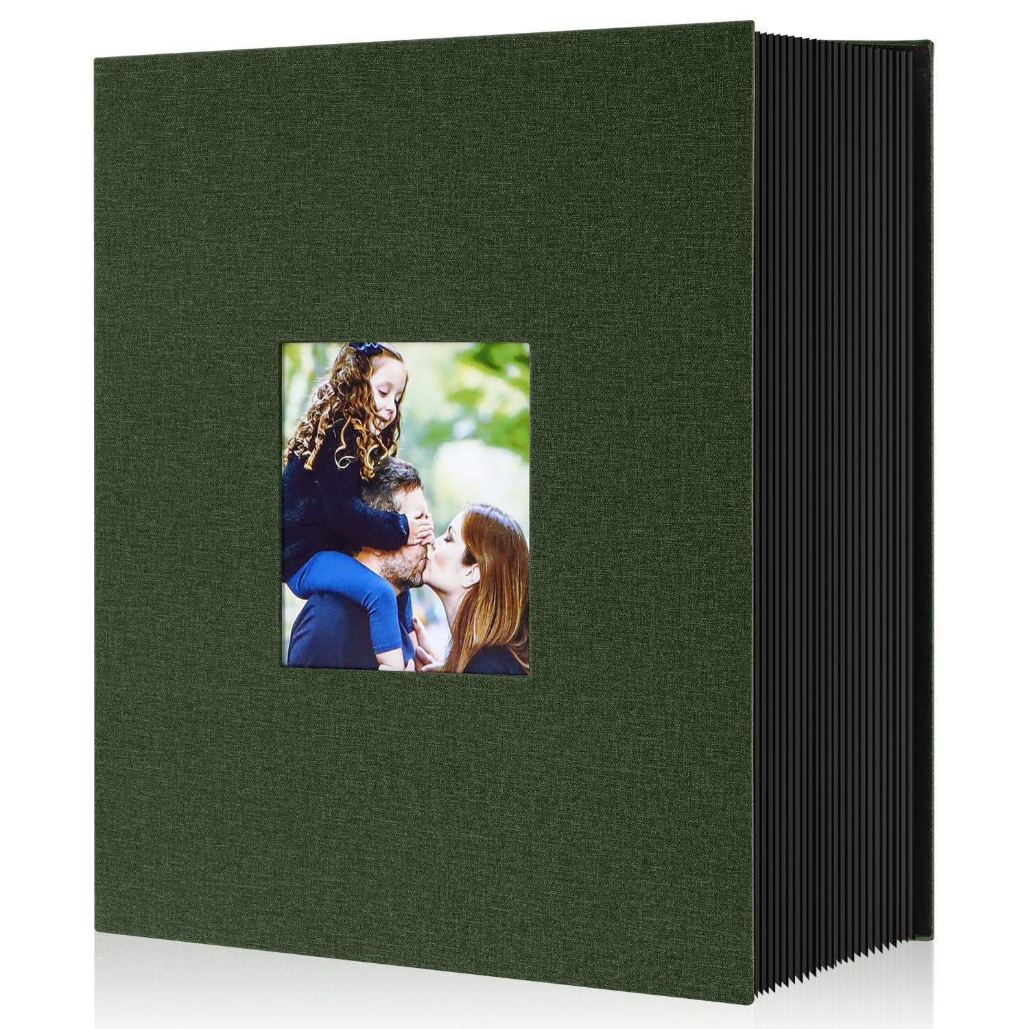 Lanpn Album Fotografico 10x15 1000 Tasche, Grande Biancheria Album Foto Portafoto Verticale 10x15cm Tascabile Tasca Verde