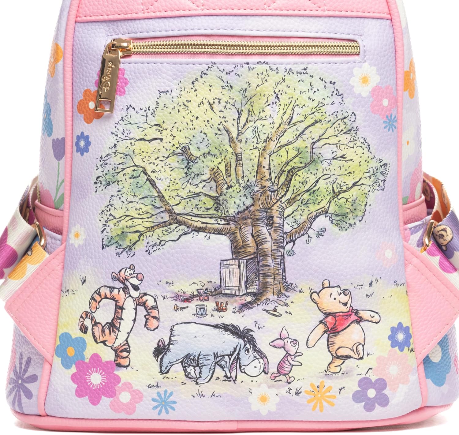 Wondapop Disney Winnie the Pooh and Friends Tree House 11" Vegan Leather Fashion Mini Backpack