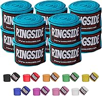Vista 14 de Ringside Mexican Style Boxing Hand Wraps (Pairs) - 180" Semi-Elastic Cotton Blend Wrist Support with Thumb Loop for MMA, Muay Thai, Kickboxing