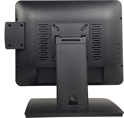 Miniatura 3 de Monitor de pantalla táctil capacitiva proyectiva de 15 pulgadas con relación 4:3 de 10 puntos, monitor táctil POS con MSR, base estable sin
