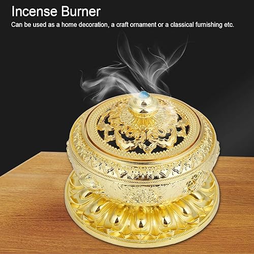Miniatura 3 de Adorno artesanal a prueba de óxido, soporte de incienso, incensario, quemador de incienso de humo de aleación de aluminio para decoración del hogar