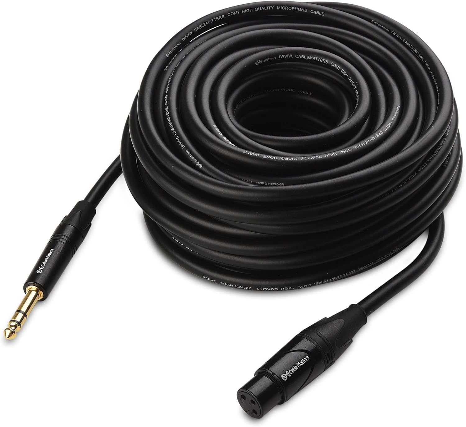 Promo 40% OFF Cable Matters 6.35mm (1/4 Inch) TRS to XLR Cable 50 ft Male to Female (XLR to TRS Cable, XLR to 1/4 Cable, 1/4 to XLR Cable) Promo 40% OFF Cable Matters 6.35mm (1/4 Inch) TRS to XLR Cable 50 ft Male to Female (XLR to TRS Cable, XLR to 1/4 Cable, 1/4 to XLR Cable)