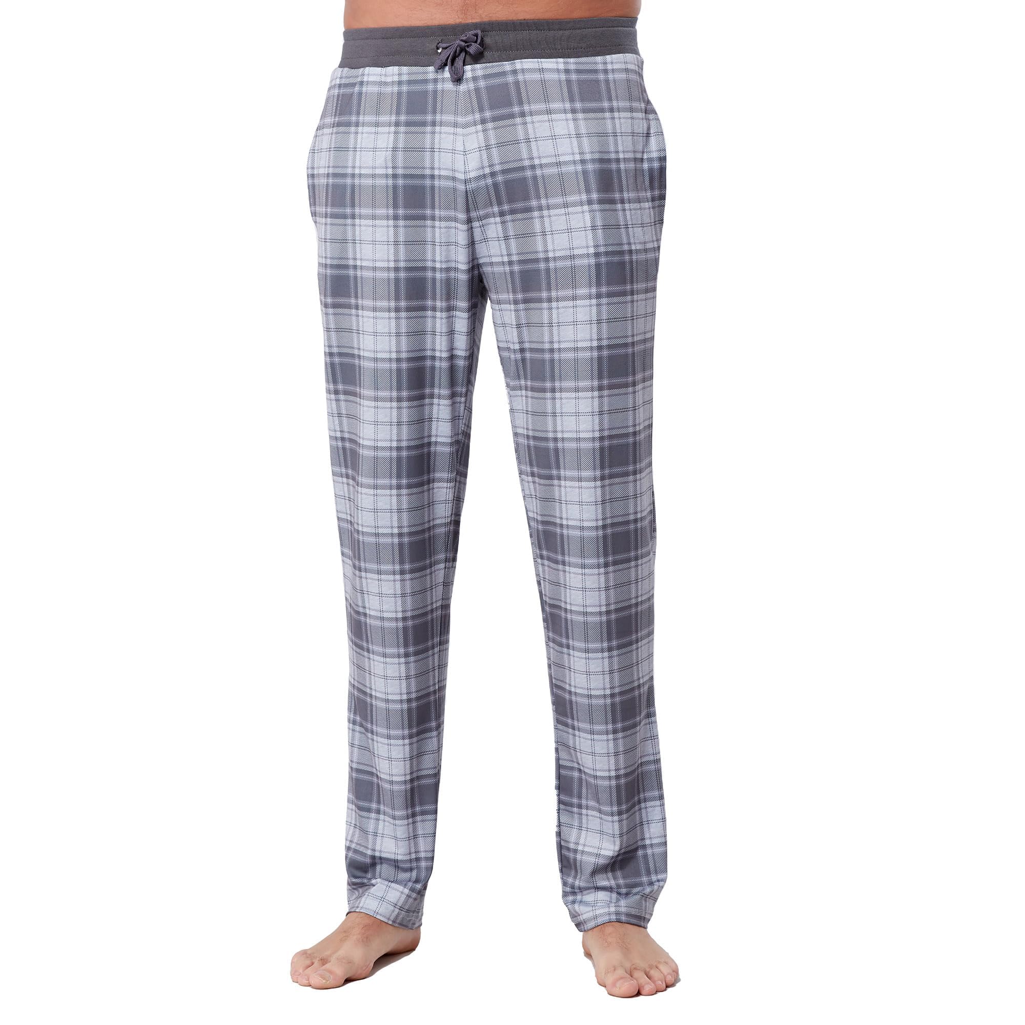 The Essentials Wardrobe Men's Open Leg Grey-1 Tew Lounge Pants - Mink Fleece - Grey - Xx Large