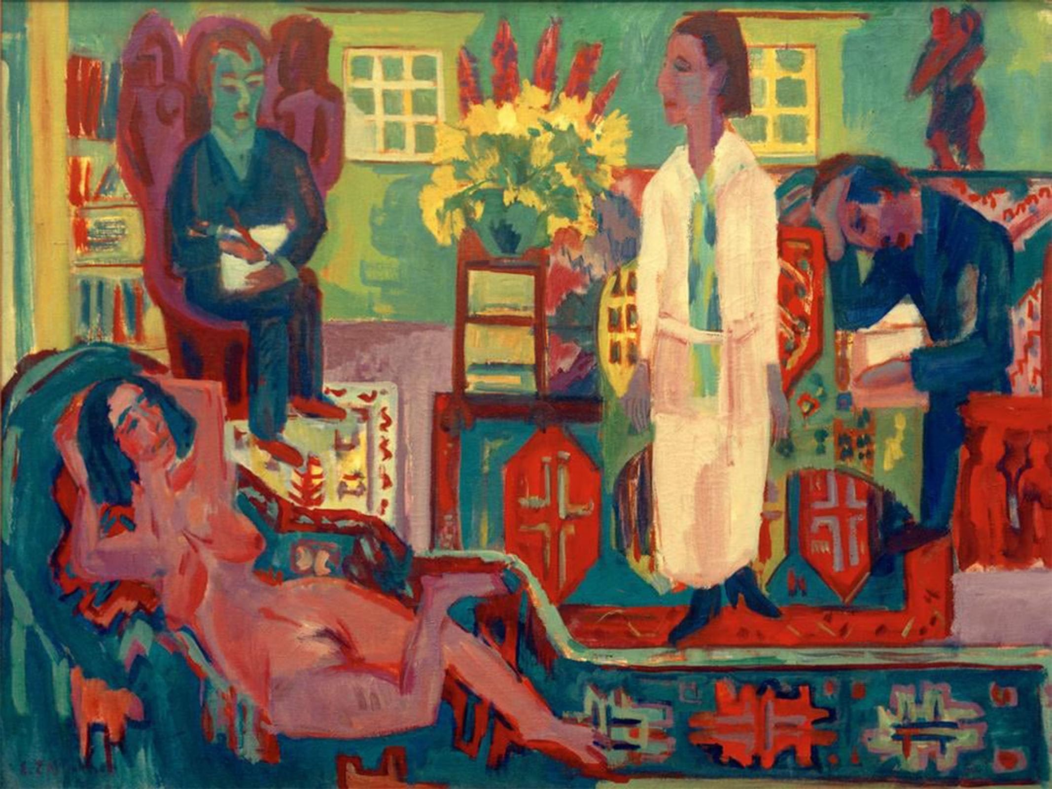 POSTERIIk Famous Animal Posters Vintage Picture Sleigh Ride by Ernst Ludwig Kirchner Modern Wall Decor for Home Decor 60x90cm