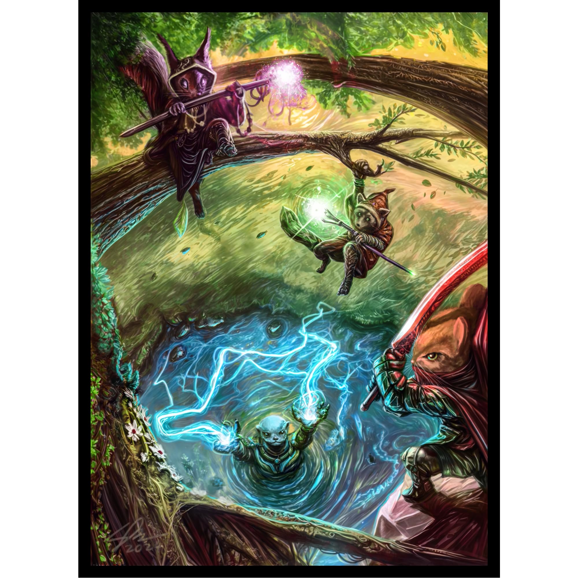 MTG (Bloomburrow V1) 100ct Matte TCG Art Card Sleeves by Ai Armor
