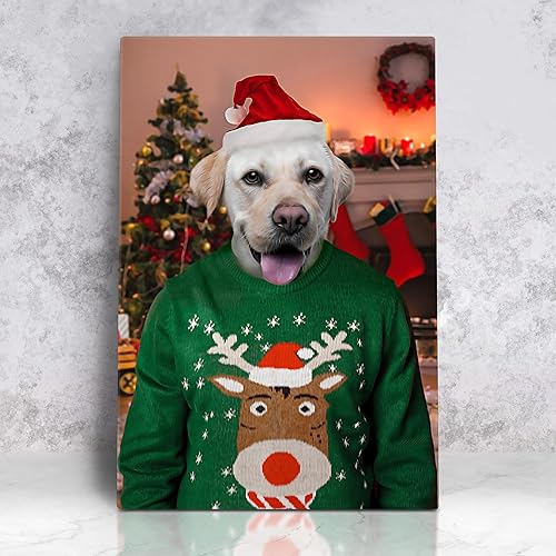 Miniatura 12 de Awesometik Impresión en lienzo personalizada retrato real de mascota a partir de foto, retrato personalizado del Renacimiento, retratos, retratos 20