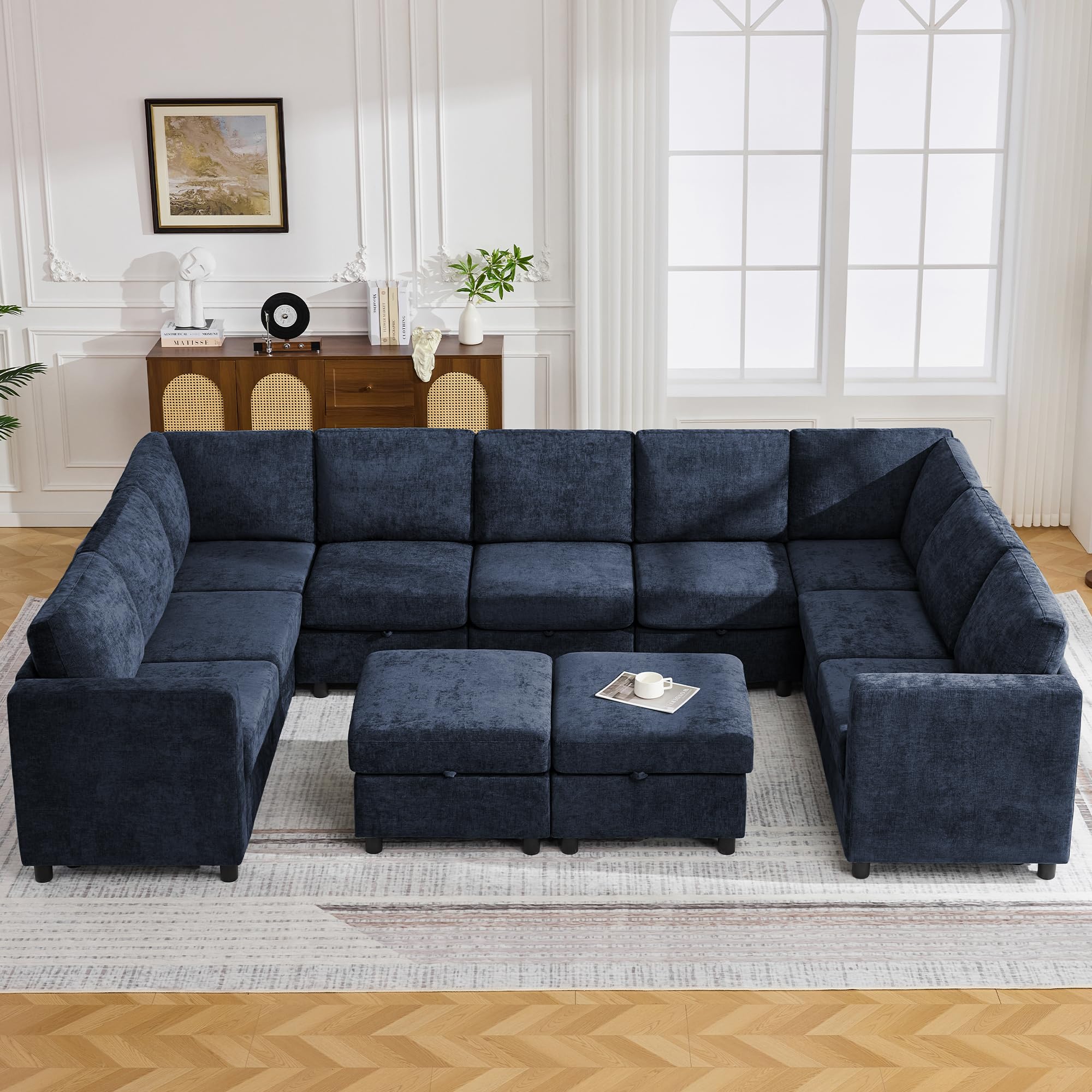 WUTUTUEE 127 Inch U Shape Sectional