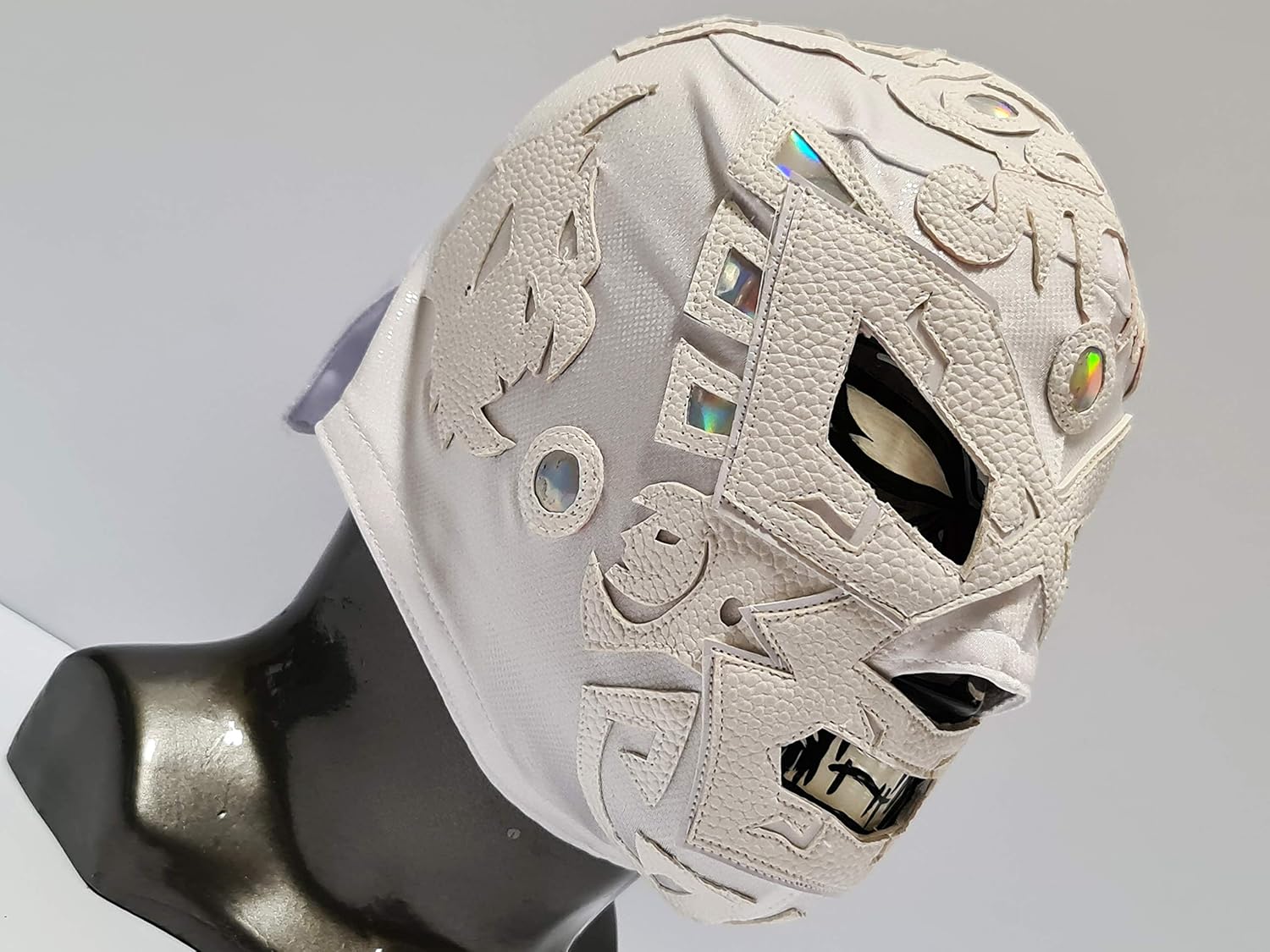 Miniatura 4 de Rafale 666 Máscara de lucha blanca Wagner Luchador Disfraz de luchador Lucha Libre Máscara mexicana