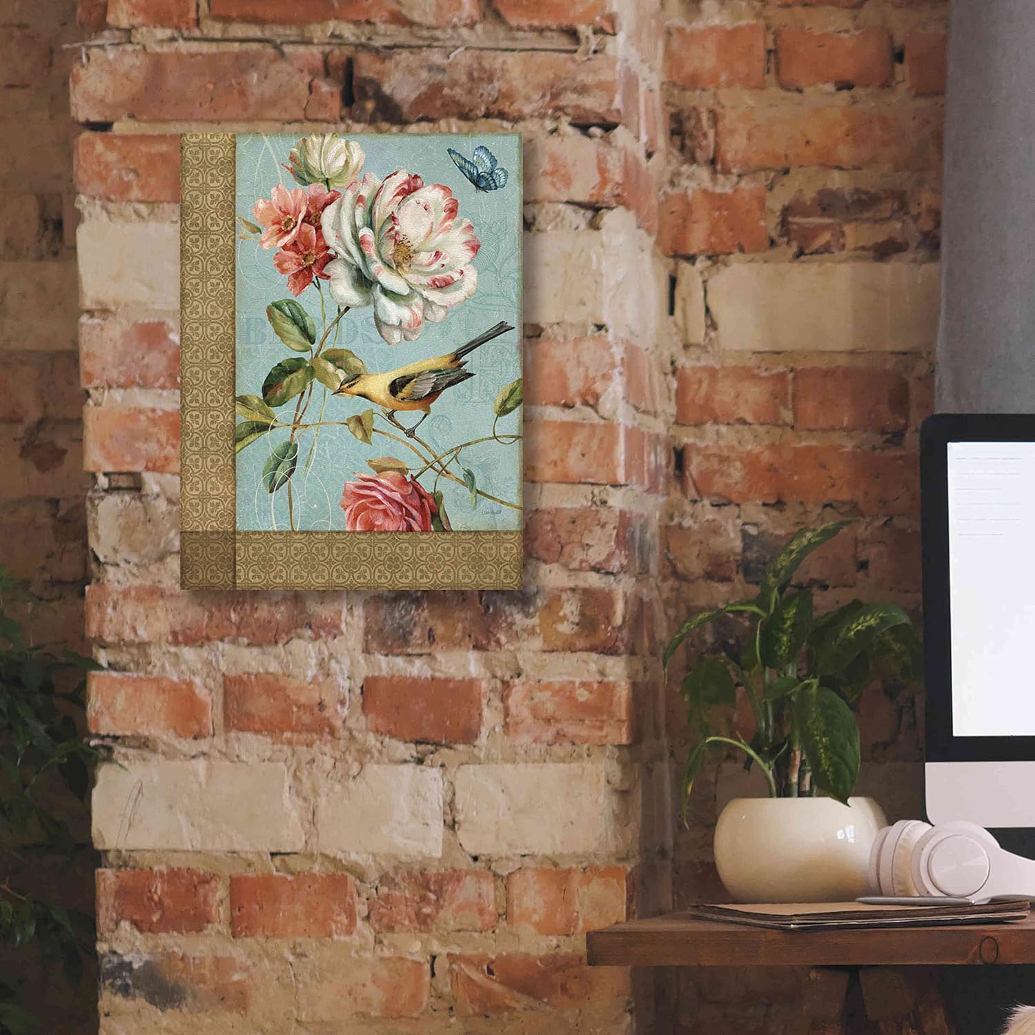 Epic Graffiti 'Spring Romance I' by Lisa Audit, Canvas Wall Art, 12"x16"