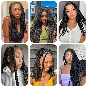 Marley Hair 8 Inch Kinky Twist Hair 3 Packs Blonde Springy Afro Twist Hair Pre-fluffed Kinky Braiding Hair Short Spring Twist Wrapping Hair for Soft Locs Faux Locs (8inch, 613-3)