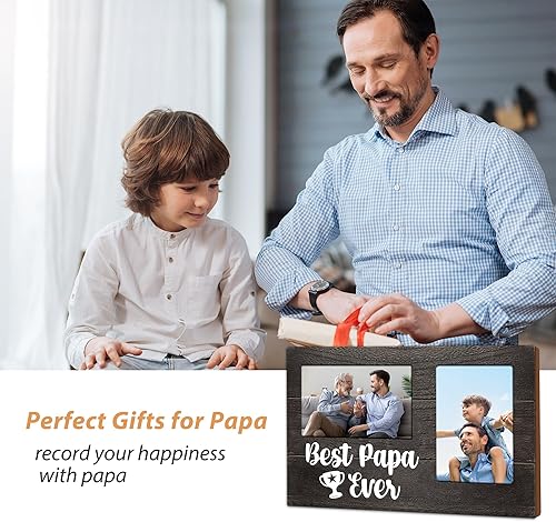 Miniatura 2 de Regalos para el día del padre, regalos de papá, marco de fotos 3D con capacidad para 2 fotos de 4 x 6 pulgadas, regalo de cumpleaños para él de