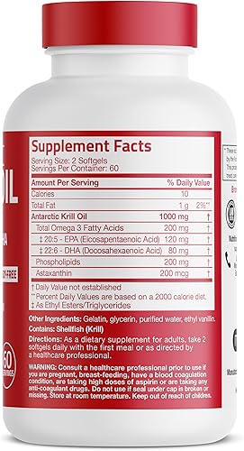 Miniatura 10 de Suplemento Antarctic Krill Oil de 0035 onzas de Bronson  1