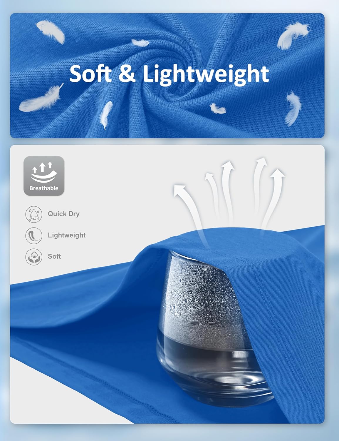 MAGCOMSEN Mens T-Shirts UPF 50+ Cooling Short Sleeve Shirts Cotton Lightweight Moisture Wicking Soft Casual Summer Tees - Image 6